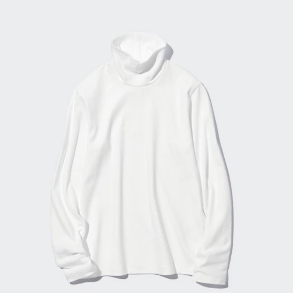 COPY - Uniqlo Smooth Stretch Cotton Turtleneck Long-Sleeve T-Shirt